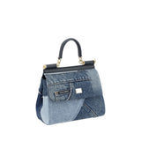 Dolce & Gabbana Blue Cotton Handbag