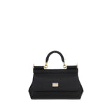 Dolce & Gabbana Black Calf Leather Bos Taurus Handbag