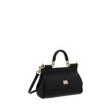 Dolce & Gabbana Black Calf Leather Bos Taurus Handbag
