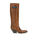 Chloé Brown Calf Leather Bos Taurus Over The Knee