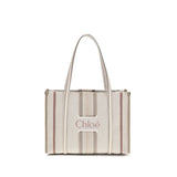 Chloé Beige Cotton Shoulder Bag