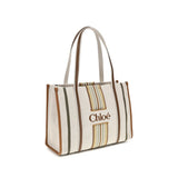Chloé Beige Cotton Shoulder Bag