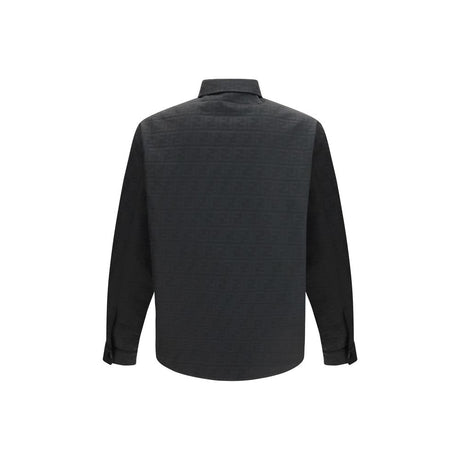 Fendi Black Polyester Pattern Shirt