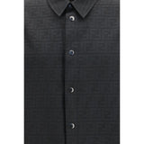 Fendi Black Polyester Pattern Shirt