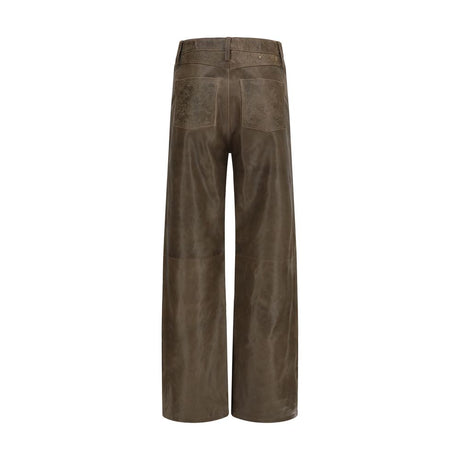 Golden Goose Brown Leather Pants