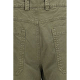 Off-White Bicolor Cotton Casual Pants
