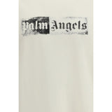 Palm Angels Beige Cotton T-Shirt