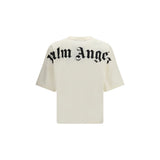Palm Angels Beige Cotton T-Shirt