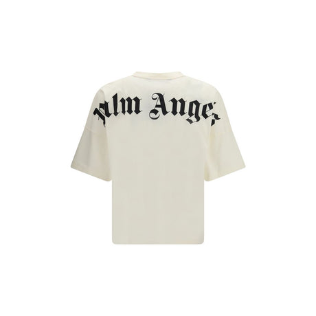 Palm Angels Beige Cotton T-Shirt
