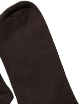 Dolce & Gabbana Dark Brown Cotton Over The Calf Accessory Socks