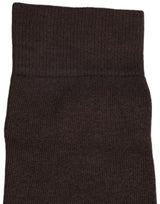 Dolce & Gabbana Dark Brown Cotton Over The Calf Accessory Socks