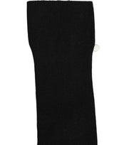 Dolce & Gabbana Black Cotton Ribbed Logo Over The Calf Women Socks
