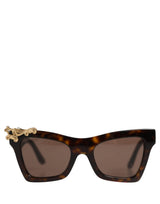 Dolce & Gabbana Brown DG4434 Accent Havana Acetate Frame Sunglasses