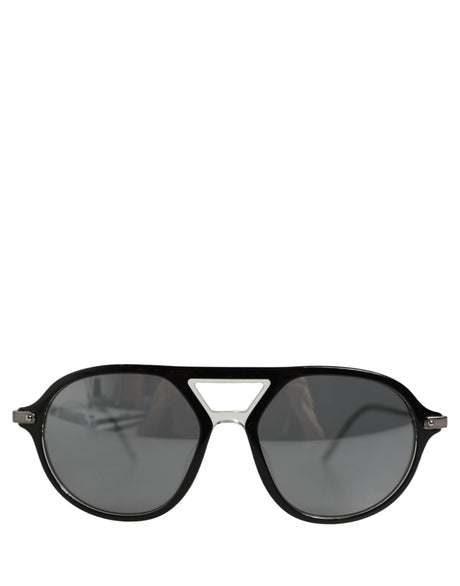 Dolce & Gabbana Black Acetate Frame DG4343F Bridge Detail Sunglasses