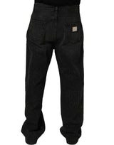 Dolce & Gabbana Dark Gray Cotton WideLeg Oversize Denim Jeans