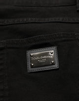 Dolce & Gabbana Black CottonStretch Regular Skinny Denim Jeans