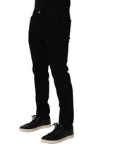 Dolce & Gabbana Black CottonStretch Regular Skinny Denim Jeans