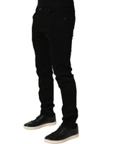 Dolce & Gabbana Black Cotton Stretch Skinny Denim Trouser Jeans