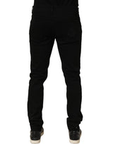Dolce & Gabbana Black Cotton Stretch Skinny Denim Trouser Jeans