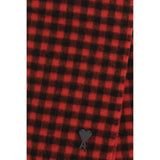 Ami Paris Red Wool Oves Aries Scarf