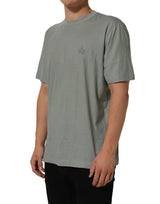 Dolce & Gabbana Green Cotton Short Sleeve Crew Neck T-shirt