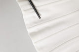 Dolce & Gabbana White Cotton Blend Corset Style Blouse Top