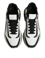 Dolce & Gabbana White Black Daymaster Two Tone Sneaker Shoes