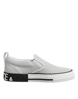 Dolce & Gabbana White Perforated Custom 2.Zero Sneakers Shoes