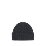 Ami Paris Gray Wool Oves Aries Beanie
