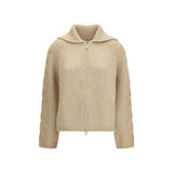 Moncler Beige Alpaca Vicugna Pacos Cardigan