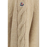 Moncler Beige Alpaca Vicugna Pacos Cardigan