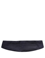 Dolce & Gabbana Dark Blue 100% Silk Belt Waist Cummerbund