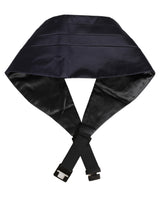 Dolce & Gabbana Dark Blue 100% Silk Belt Waist Cummerbund