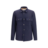 Jacob Cohen Blue Wool Oves Aries Full-Length Jacket