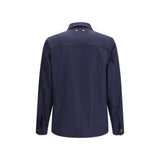 Jacob Cohen Blue Wool Oves Aries Full-Length Jacket