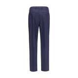 Brunello Cucinelli Blue Wool Oves Aries Dress Pants