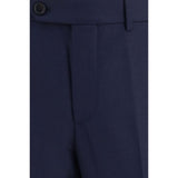 Brunello Cucinelli Blue Wool Oves Aries Dress Pants