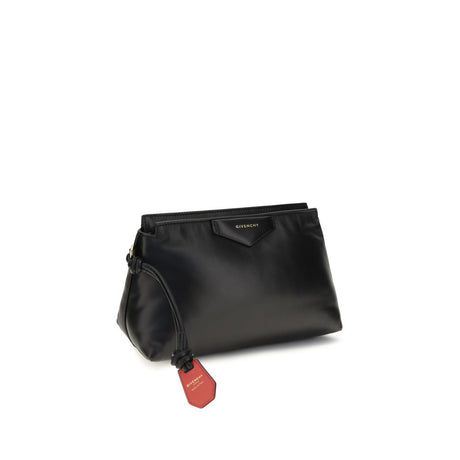 Givenchy Black Lamb Ovis Aries Clutch Bag