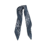 Golden Goose Blue Silk Scarf