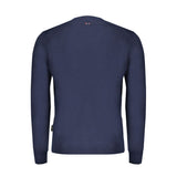 Napapijri Blue Cotton Men Sweater