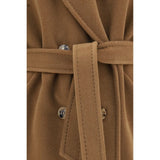 Max Mara Brown Wool Oves Aries Coat