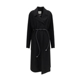 Max Mara Black Wool Oves Aries Coat