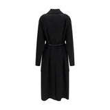 Max Mara Black Wool Oves Aries Coat