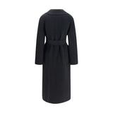 Max Mara Black Wool Oves Aries Coat