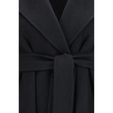Max Mara Black Wool Oves Aries Coat