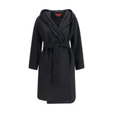 Max Mara Black Wool Oves Aries Coat