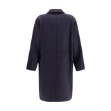 Max Mara Blue Wool Oves Aries Coat