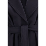Max Mara Blue Wool Oves Aries Coat