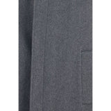 Lardini Gray Wool Oves Aries Coat