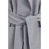 Fabiana Filippi Gray Wool Oves Aries Coat